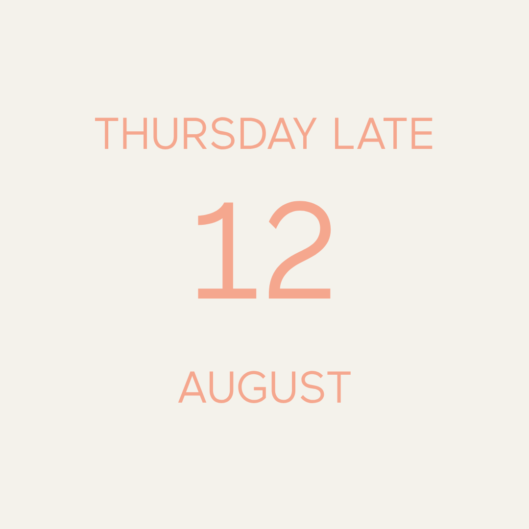 Tour & Tasting – Thursday 12th August