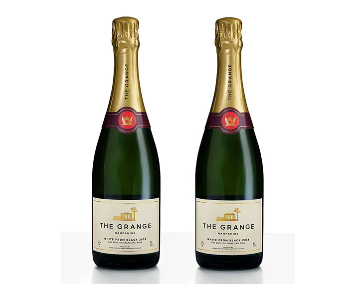 2 bottles of The Grange WHITE FROM BLACK, an English sparkling wine made from Pinot Meunier grapes